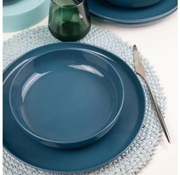 Комплект за хранене 12 части, син порцелан