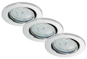 Briloner 7220-038 - К-кт 3бр. LED лунички за вграждане в баня FIT 1xGU10/5W/230V