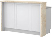 Бар Пейка Tahoma-Length: 150 cm-White matte-Latino Marble