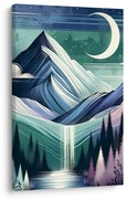 Картина на платно – Гора и планини през нощта