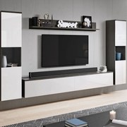 Холна секция Paris Xl-Бял Гланц - Антрацит