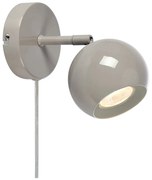 Сиво-бежова стенна лампа за контакт Pop – Markslöjd