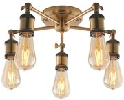 Endon 97244 - Халогенен спот 5xE27/40W/230V месинг