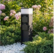 Brilagi - Външна лампа с 2 SCHUKO контакта 1xG9/11W/230V IP44 черна