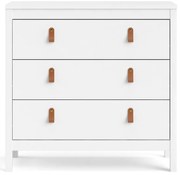 Бял нисък скрин 82x80 cm Madrid – Tvilum