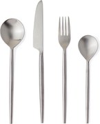 Прибори за хранене 16 бр. от неръждаема стомана в сребрист цвят за 4 души Bronte – Bizzotto