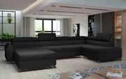 Ъглов диван Baikal-Black-Right