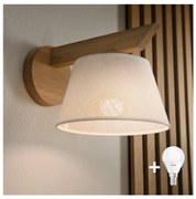 Brilagi - LED  Аплик ANTHONY 1xE14/40W/230V дъб/бял