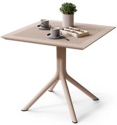 ФЛАВИО 80x80 Бежово - МОДЕРНА КВАДРАТНА ГРАДИНСКА МАСА (за кухня, кафене, градина)