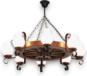 Brilagi - Полилей с верига ROATA 8xE14/40W/230V диам. 70 см бук/орех