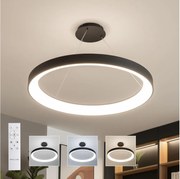 Brilagi - Димируем LED полилей FALCON II LED/108W/230V 3000-6500K Ø 80 см, черен + дистанционно управление