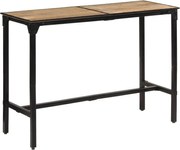358937 vidaXL Бар маса 150x55x107 см масивно грубо мангово дърво