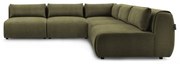 Зелен ъглов диван (променлив) Jeanne - Bobochic Paris