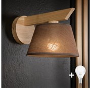 Brilagi - LED Аплик ANTHONY 1xE14/40W/230V дъб/кафяв