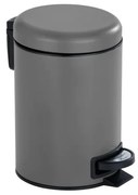 Сиво стоманено кошче за боклук с педал 3 l Leman – Wenko