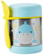 Skip Hop - Термосъд за храна с лъжица/вилица ZOO 325 ml акула