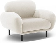 Бяло кресло от букле Poppy – Micadoni