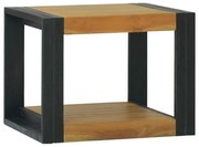 338229 vidaXL Стенен шкаф за баня, 45x45x35 см, тиково дърво масив