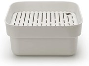 Светлосива пластмасова Купа за миене на съдове с отвор за отцеждане SinkSide – Brabantia