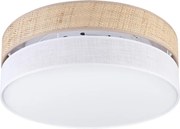 LED таванно осветително тяло SIRJA BOHO LED/36W/230V Ø 45 см бежово/бяло