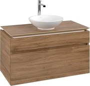 Шкаф Legato, 1000x550x500mm с две чекмеджета, дъб Канзас