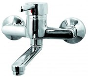 Стенен смесител за умивалник "КРИСТИ " ICF 5558290 7215, месинг, хром, 10.9x17см