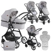 Бебешка комбинирана количка STARLIGHT SET LORELLI - Grey