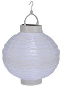 Бял външен слънчев LED фенер , ø 20 cm - Star Trading