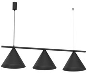 Полилей на кабел CAPITAL 3xGX53/15W/230V черен