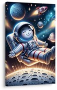 Картина на платно – Щастлив космонавт в космоса