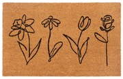 Изтривалка от кокосови влакна 40x70 cm Wildflowers – Hanse Home