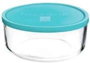 Стъклена кръгла кутия с капак ф23xh9,6см 3,1л FRIGOVERRE-(3.88470.MA4)
