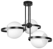 Плафон ГАЛАКСИ L, черен/бял, 3xE27