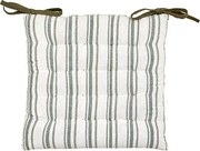 Възглавница за стол atmosphera Groove, Райе, Зелен, 38×38 cm