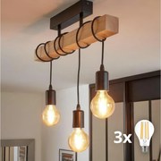 Eglo 43511 - LED повърхностно монтиран полилей TOWNSHEND 3xE27/60W/230V