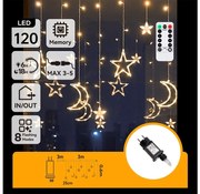 Aigostar - LED външна коледна гирлянда 120xLED/6W/230V/8 функции 3x0,6m IP44 топла бялаDO