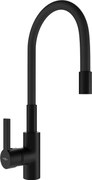Mexen Flex кухненски кран, черен - 670900-70