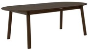 Кафява сгъваема трапезна маса от масивен дъб 100x220 cm Amalfi – Hammel Furniture