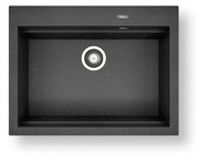 Pyramis 70094201 - Кухненска мивка SIROS 67x51,5 см гранит/черна