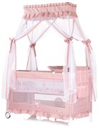 CHIPOLINO Кошара на 2 нива с балдахин PALACE МЕЧЕ КОТЕ РОЗОВА