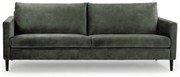 Зелен сив кадифен диван 220 cm Adagio - Scandic