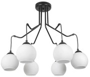 Полилей РЕАЛ, черен/бял, 6xE27