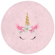 Розов детски килим ø 100 cm Comfort - Mila Home