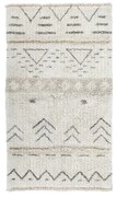 Кремав ръчно изработен вълнен килим подходящ за пране 80x140 cm Lakota Day – Lorena Canals