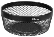 Horecano - Метален панер кръгъл ф25xh10см MATT BLACK HOME-(KM024A)