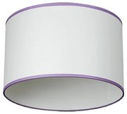 Плафон СЕНА, ø300, бял, абажур Шинц Бял/Лилав, 1xE27