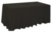 Horecano - Драперия за маса 152x76xh74см черна L4,56м (HC-16210)