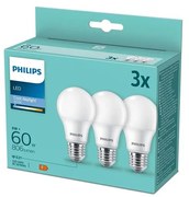 К-кт 3бр. LED крушки Philips A60 E27/8W/230V 6500K