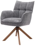 Сиви тапицирани трапезни столове в комплект 2 бр. Marilla – Unique Furniture