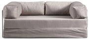 Двоен разтегателен диван Via Con, цвят Светло сив